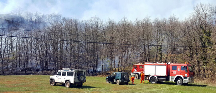 Incendio en La Puente del Valle