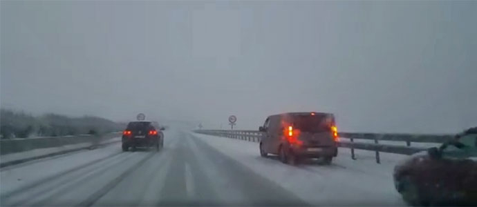 Las A-67 concentr varias de las incidencias por nieve
