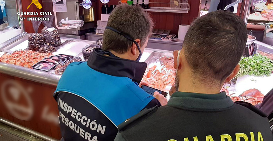 Inspecciones en la venta de pescado y marisco para garantizar su origen y buen estado