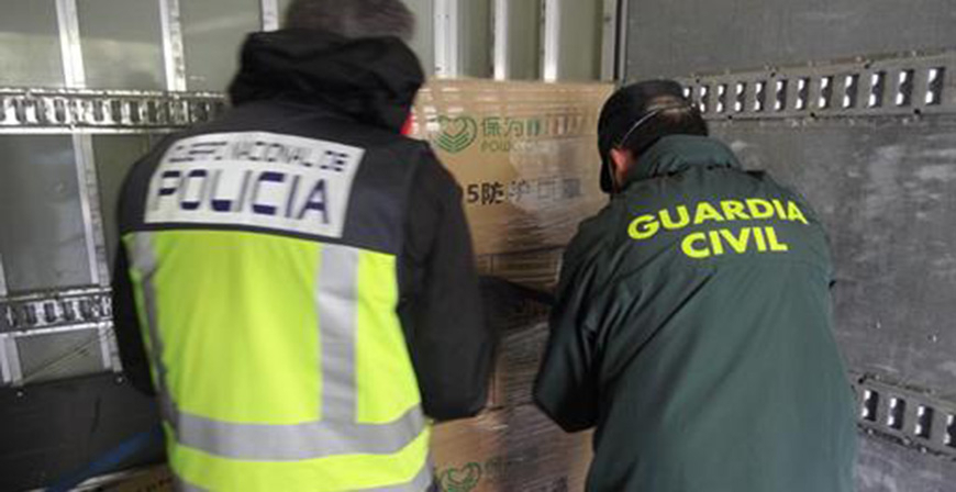Interior reparte 1.125.000 mascarillas entre Polica Nacional, Guardia Civil e Instituciones Penitenciarias