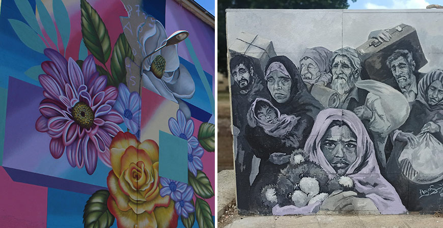 Irene Lpez plasma en Reinosa sus paisajes abiertos y coloristas