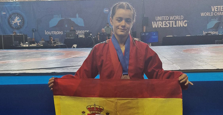 Iris Garca, bronce mundial en lucha grappling
