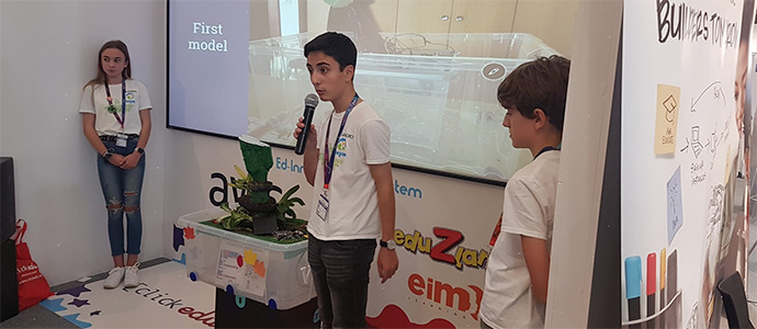 Los jardines verticales del Colegio San Jos brotan en el SIMO 2019