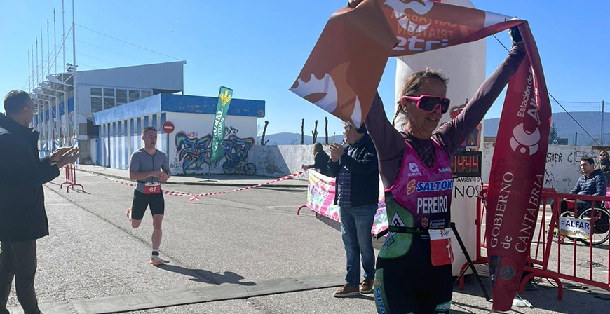 Javier Alonso Romayor e Inmaculada Pereiro Gonz�lez vencen en el Duatl�n de Reinosa