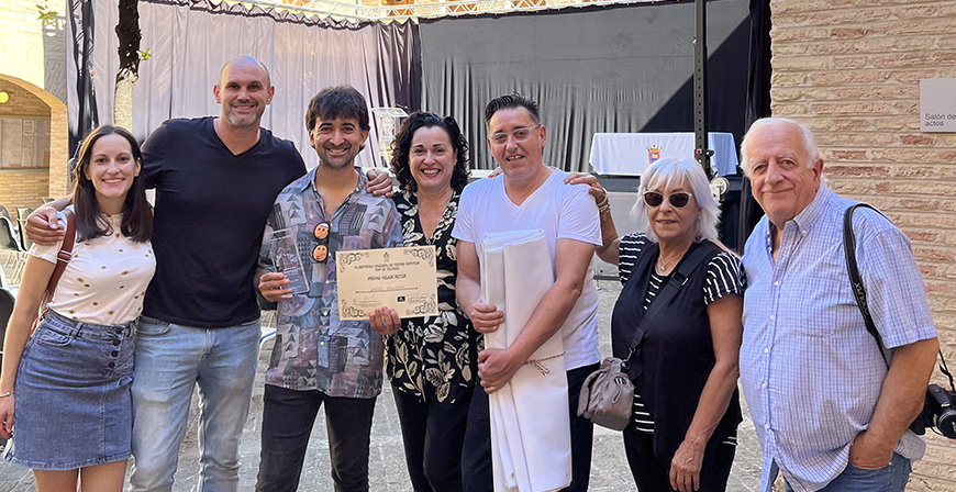 Javier Gonzlez se alza con el premio a Mejor actor en el IIICertamen Nacional de Teatro Amateur de Marcilla