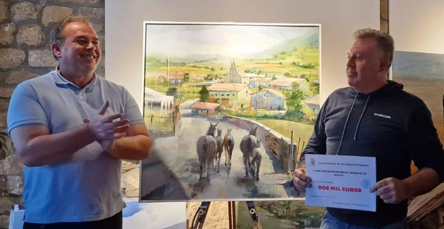 El jerezano Juan Lucena gana el II Concurso de pintura rpida de San Miguel de Aguayo