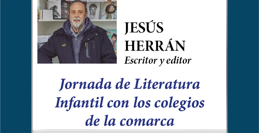 Jes�s Herr�n participa en la Primavera Cultural con una jornada de literatura infantil para los alumnos de la comarca