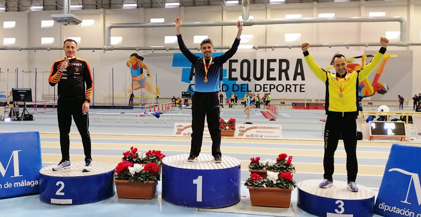 Jos A. Abia, subcampen de Espaa de Triple salto en mster 40