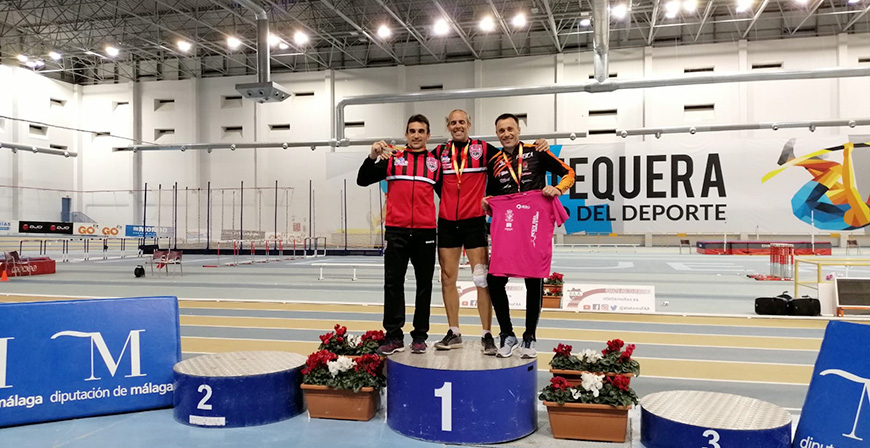Jos A. Abia, subcampen de Espaa de Triple salto en mster 40