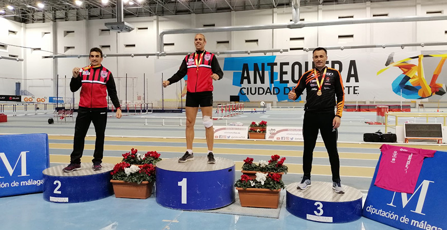 Jos A. Abia, subcampen de Espaa de Triple salto en mster 40
