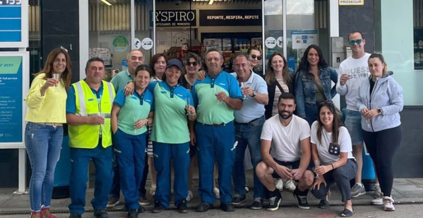 Jos Manuel Cuesta se jubila como empleado de la Gasolinera Parte de Reinosa
