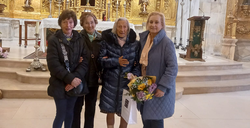 Jos�fa Macho celebra sus 102 a�os