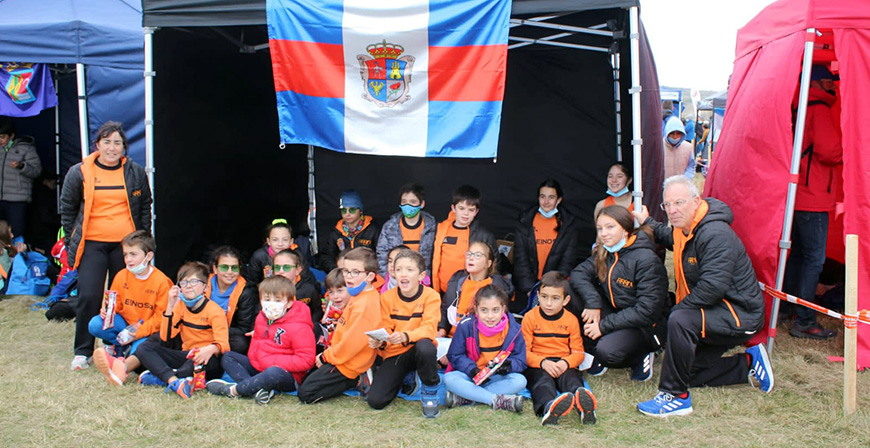Los jvenes atletas del Reinosa Running disfrutaron del Cross Internacional de Atapuerca