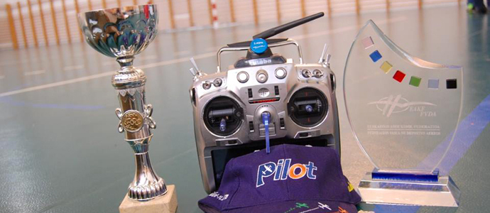 Juan Robledo, campen de Espaa de F3P indoor