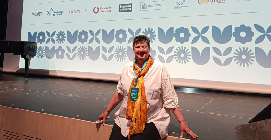 Julia Ahumada participa en el III Congreso Nacional de la Escuela Rural que se ha celebrado en Teruel