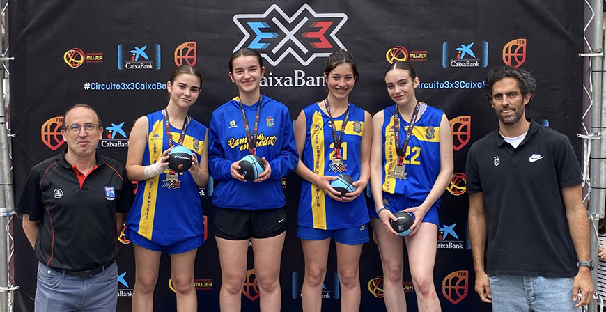 Las j�nior de Enmedio logran el subcampeonato del 3x3 CaixaBank FEB de Santander