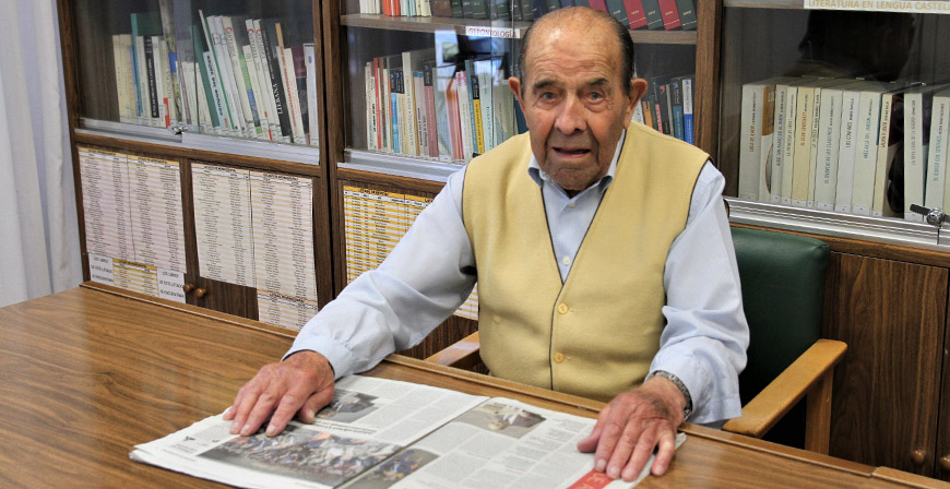 Justino Prez, 102 aos de vitalidad