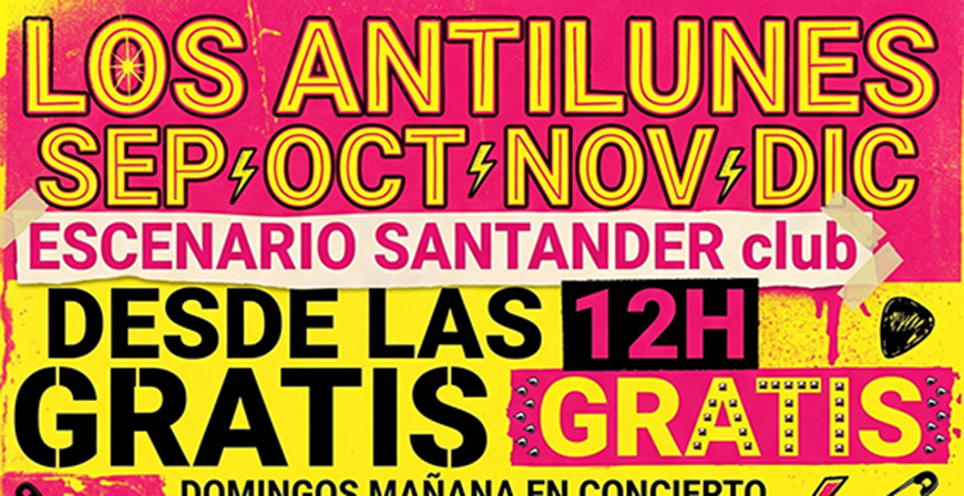 Juventud pondr� en marcha en Escenario Santander el ciclo 'Los antilunes' para impulsar el ocio diurno de los domingos con la m�sica en directo