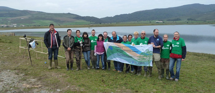 La laguna de Lanchares acogi una nueva jornada de voluntariado ambiental