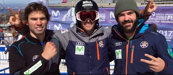 Laro Herrero disputar este domingo la final del Mundo de snowboard cross