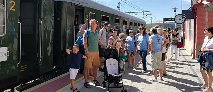 El tren histrico llega a Aguilar