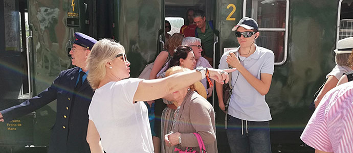 El tren histrico llega a Aguilar