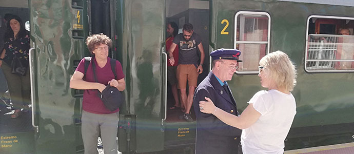 El tren histrico llega a Aguilar