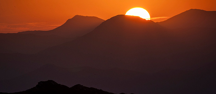 Las luces del atardecer