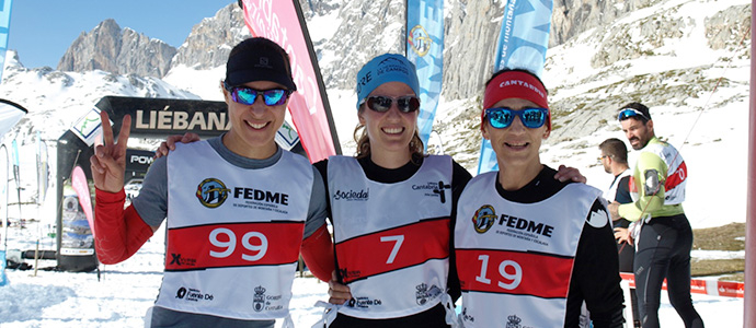 Luca Ibez, campeona de Espaa de Raquetas de Nieve 