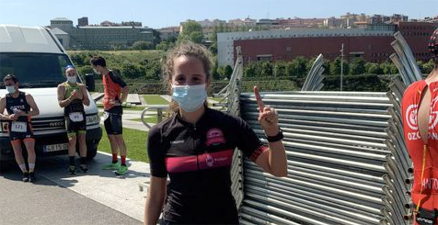 Luca Ibez, ganadora del Duatln Ciudad de Santander