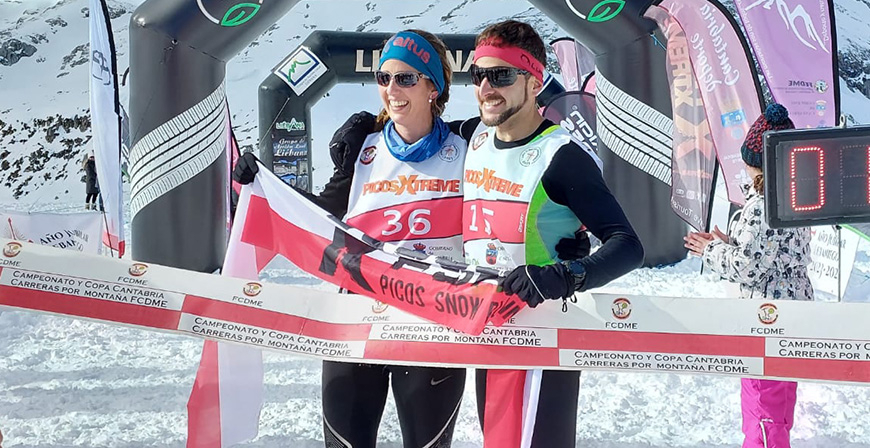 Luca Ibez revalida el ttulo de campeona de Cantabria de Raquetas de Nieve