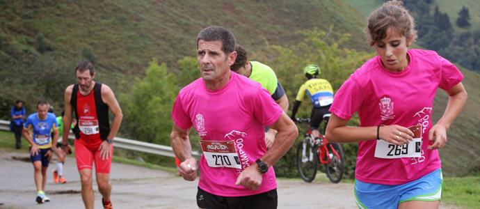 Luca Ibez, tercera en el Angliru