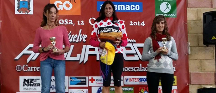 Luca Ibez, tercera en el Angliru