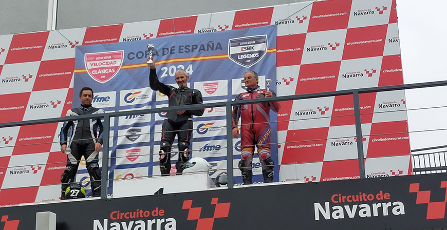 Luis Manuel Gil gana el campeonato de Castilla y Len de Motos Clsicas en categora Eurotwins