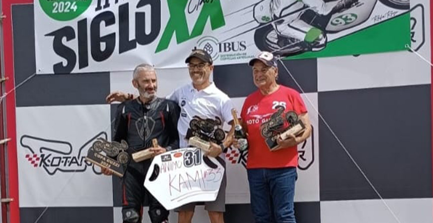 Luisma Gil se sube al podio en el segundo trofeo Siglo XX de Motos Clsicas disputado en Burgos