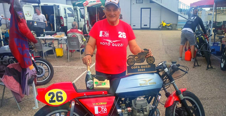 Luisma Gil se sube al podio en el segundo trofeo Siglo XX de Motos Clsicas disputado en Burgos