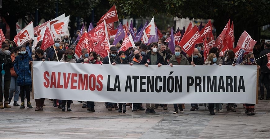 Manifestacin en defensa de la Atencin Primaria de Cantabria