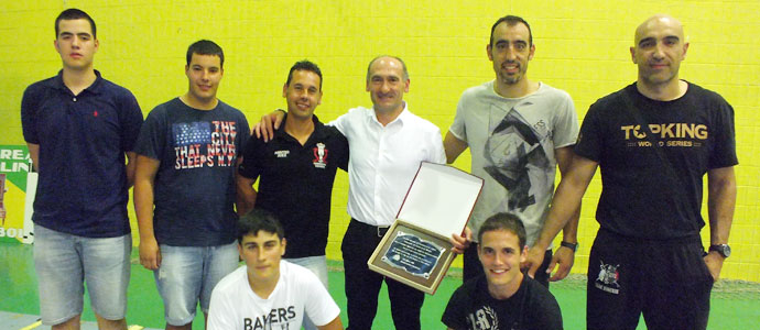 Manuel ngel Caldern, homenajeado en Colindres por su trayectoria deportiva