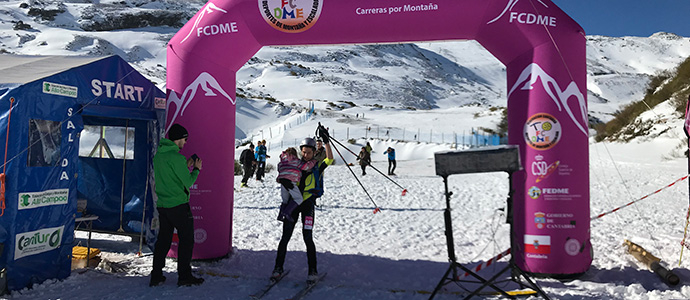 Manuel Merillas y Claudia Gutirrez vencen en la III Ski Race Herradura de Campoo