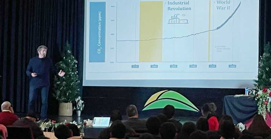 Mario Picazo visita el IES Montesclaros para alertar sobre el cambio clim�tico en el D�a Mundial de la Meteorolog�a
