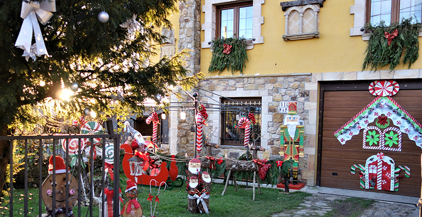 Marisa Martnez, de Corconte, gana el III Concurso de Decoracin Navidea de Campoo de Yuso