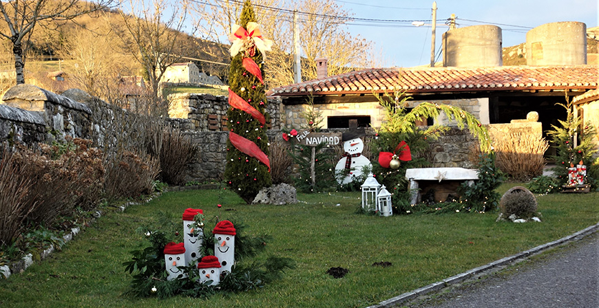 Marisa Martnez, de Corconte, gana el III Concurso de Decoracin Navidea de Campoo de Yuso