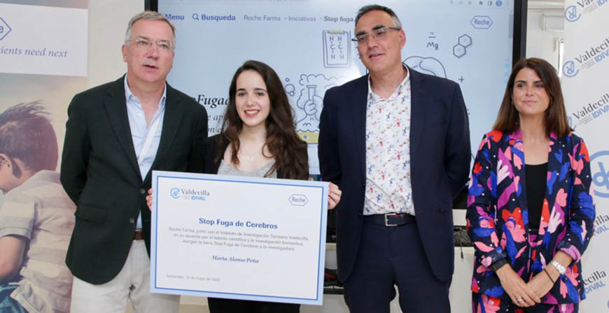 Marta Alonso, investigadora del IDIVAL y coordinadora de 'Cohorte Cantabria', recibe la beca 'Stop Fuga de Cerebros'