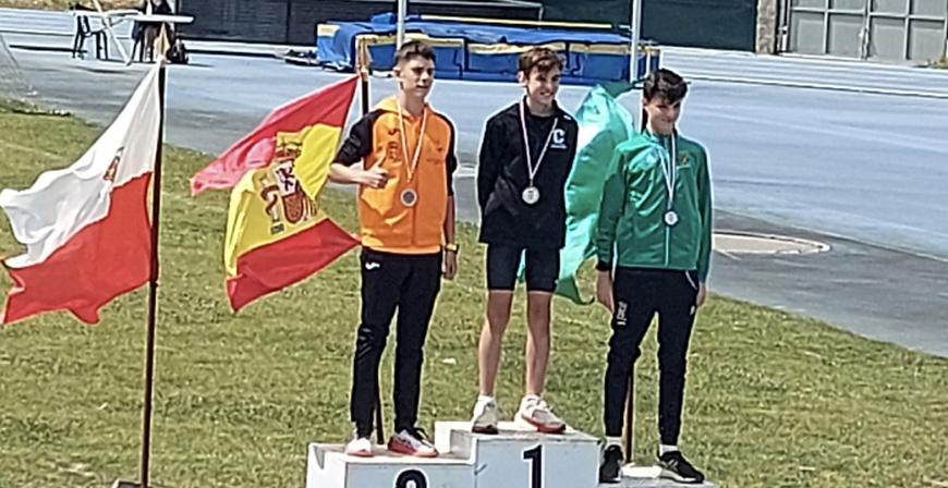 Martn Fernndez Dez logra el subcampeonato de Cantabria en 500 metros sub 14 