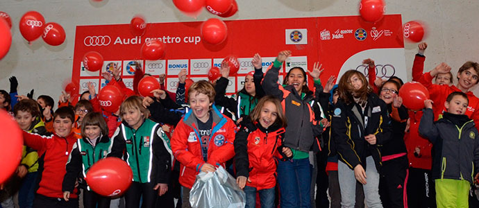 Ms de 180 jvenes esquiadores participan en la II Audi Quattro Cup en Alto Campoo