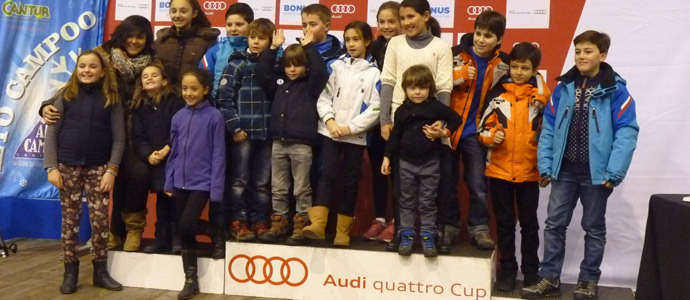 Ms de 180 jvenes esquiadores participan en la II Audi Quattro Cup en Alto Campoo