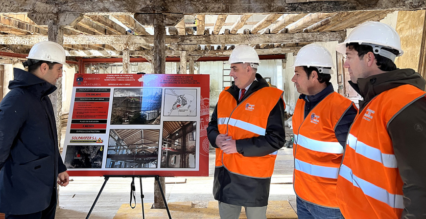 Media visita varias actuaciones en Valdeprado del Ro en las que el Gobierno de Cantabria ha invertido ms de 700.000 euros