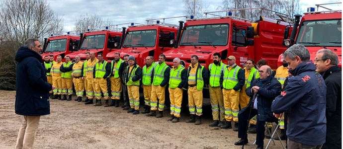 Medio Rural incorpora siete autobombas para luchar contra los incendios forestales
