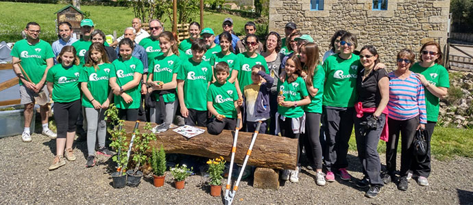 El Molino de Orzales presume de jardn ecolgico
