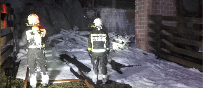 Mueren tres jirafas de Cabrceno al incendiarse la cabaa de su recinto